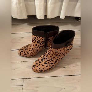 Tory Burch Cheetah Print Booties